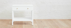 the linen bright white wide nightstand
