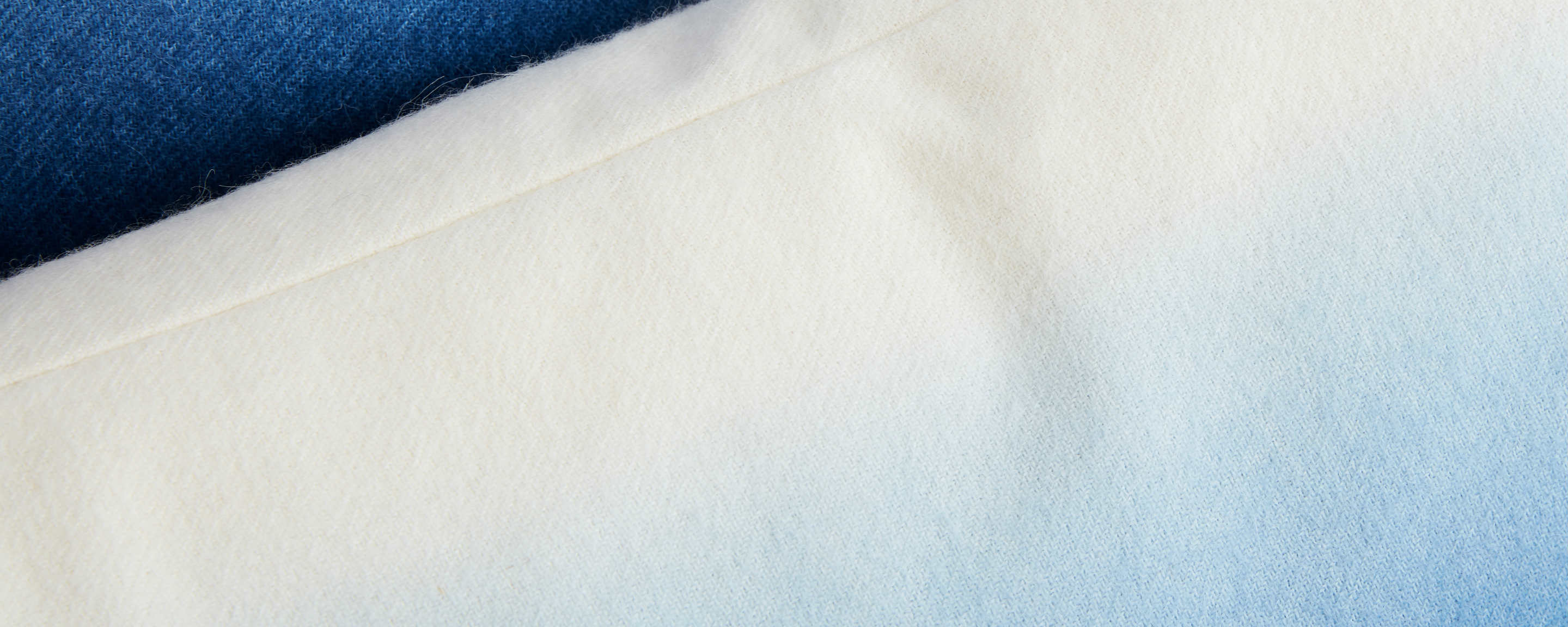 dip dyed alpaca wool indigo pillow collection