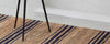 river natural & indigo ticking stripe area rugs