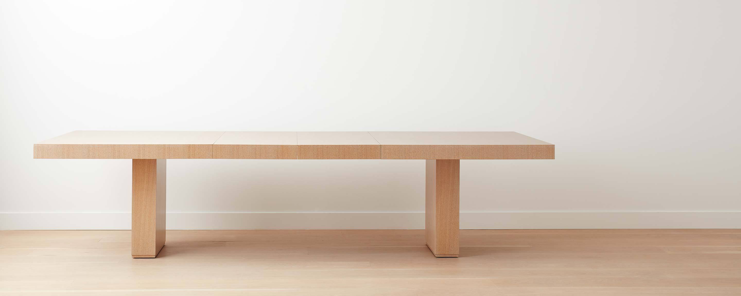 the homenature further lane dining table in white oak