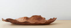 leaf-shaped wood tray