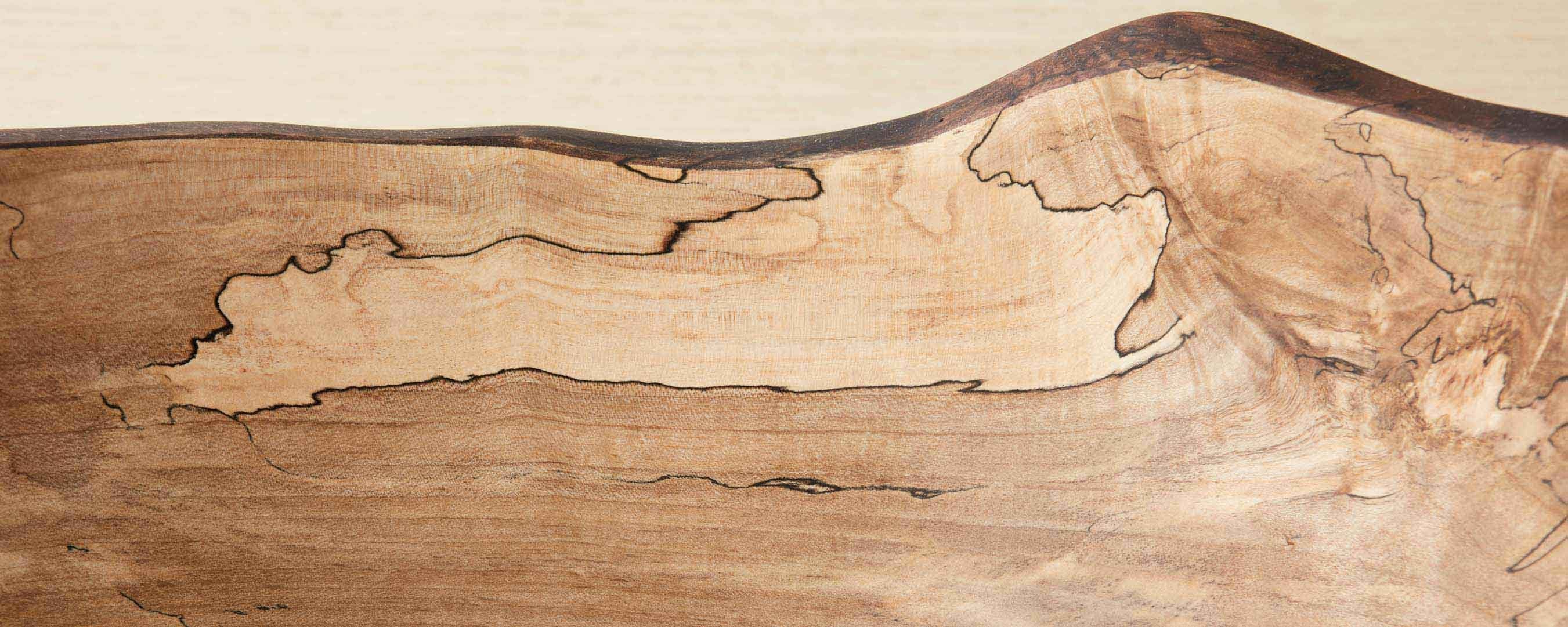 spalted wood oval bowls