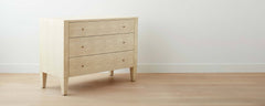 the faux shagreen off-white dresser