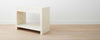 the white bone wide end table with drawer