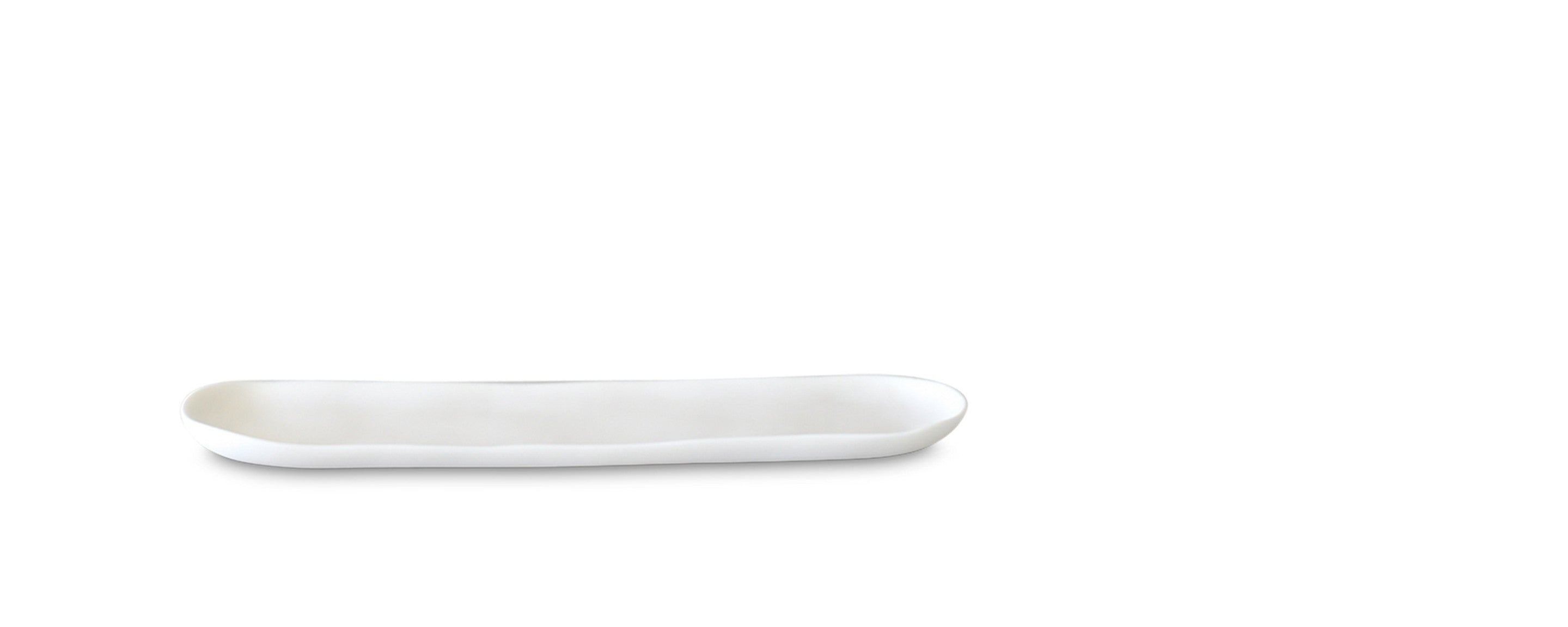 resin baguette white dish by tina frey