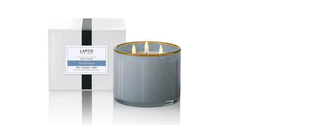 sea & dune beach house triple wick candle by lafco new york