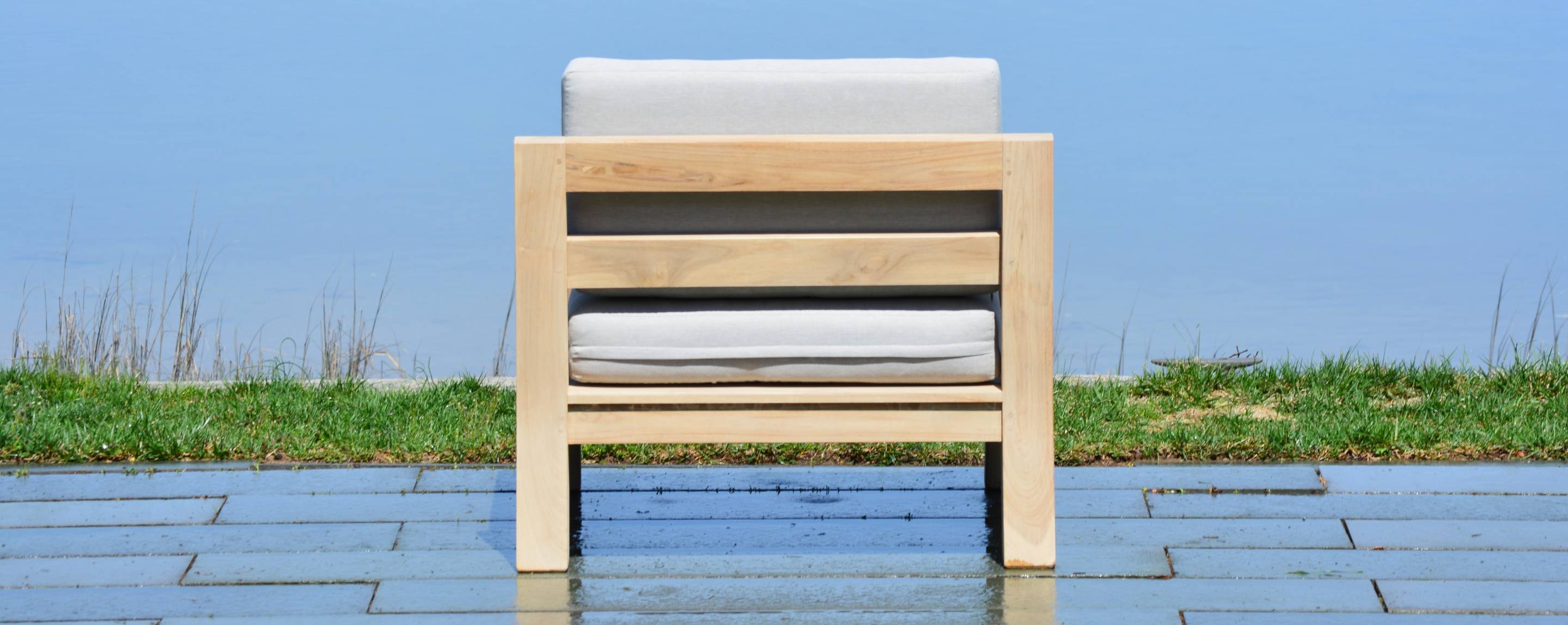 the surf club teak chair (floor model)