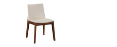 the whalebone cream and walnut dining chair