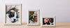 faux shagreen blanc picture frames