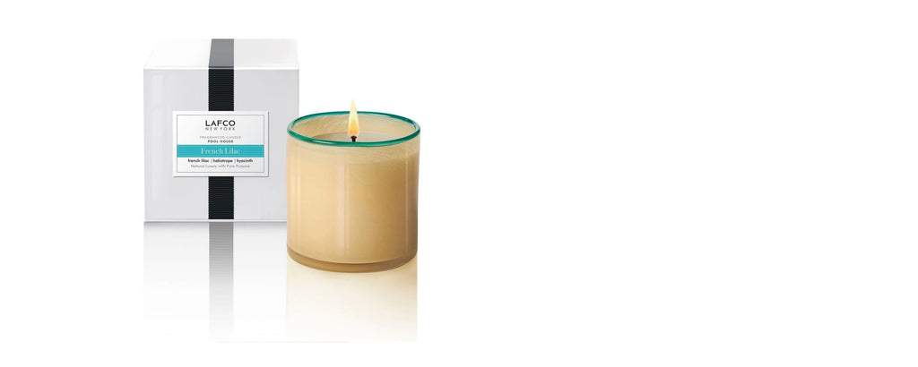 french lilac pool house candle by lafco new york