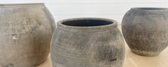 grey terracotta large pot