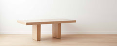 the homenature further lane dining table in silver oak