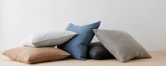 washed linen pillow collection