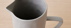 grey stoneware pitcher