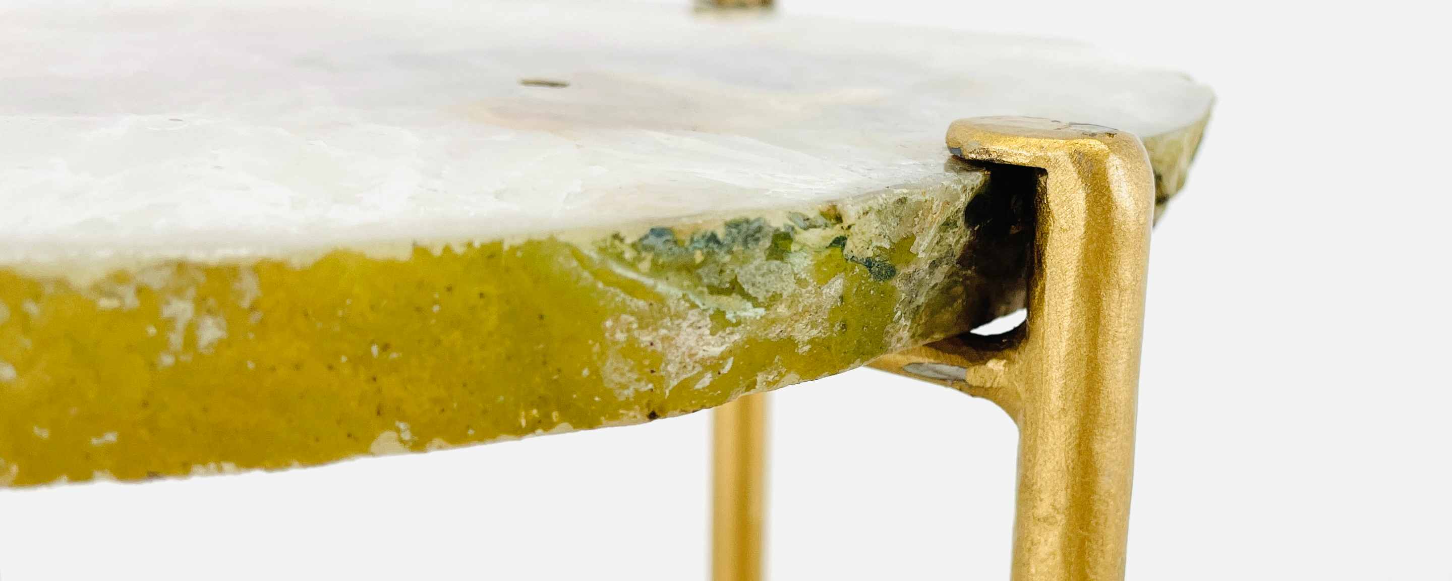the sliced geode occasional table