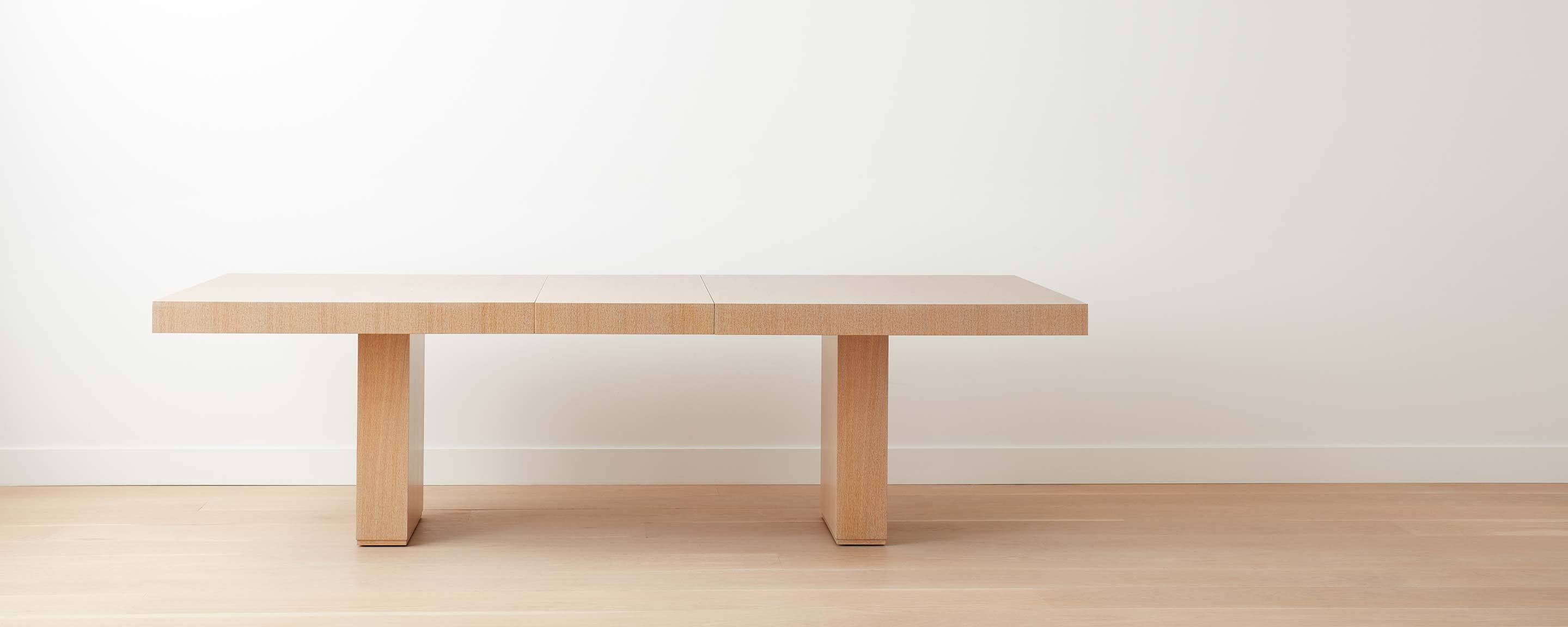 the homenature further lane dining table in white oak