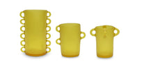 resin loopy yellow vase collection by tina frey